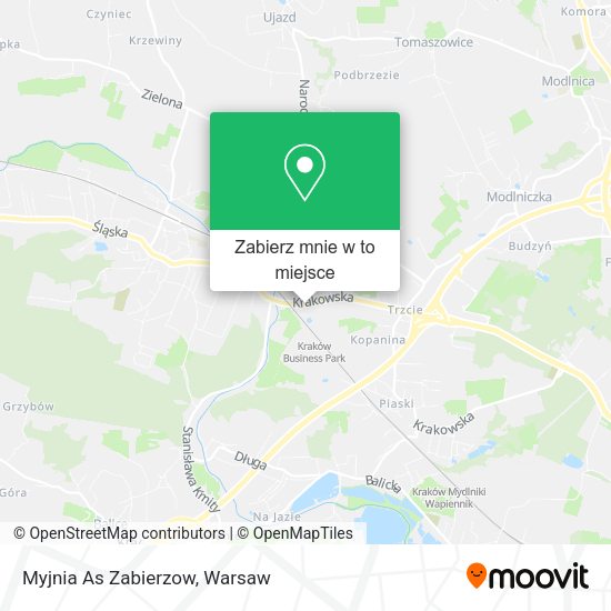 Mapa Myjnia As Zabierzow