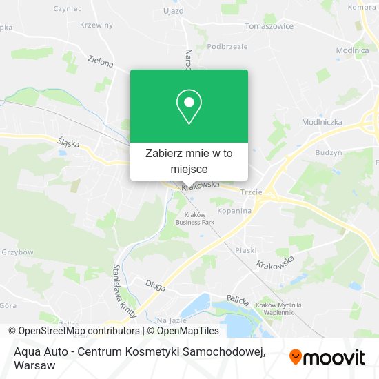 Mapa Aqua Auto - Centrum Kosmetyki Samochodowej