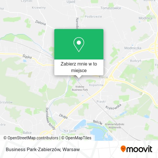 Mapa Business Park-Zabierzów