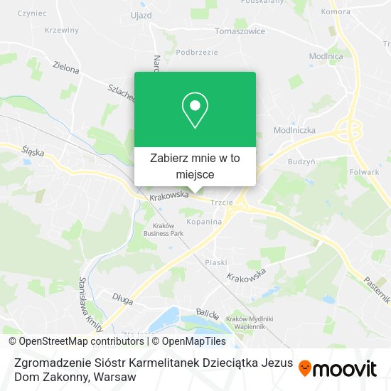 Mapa Zgromadzenie Sióstr Karmelitanek Dzieciątka Jezus Dom Zakonny