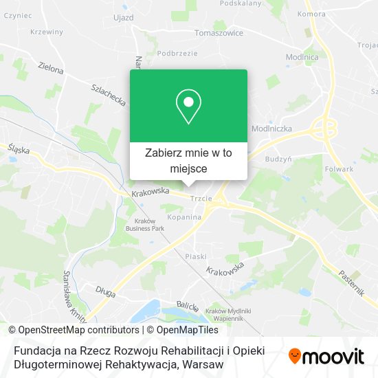 Mapa Fundacja na Rzecz Rozwoju Rehabilitacji i Opieki Długoterminowej Rehaktywacja