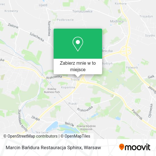 Mapa Marcin Bańdura Restauracja Sphinx