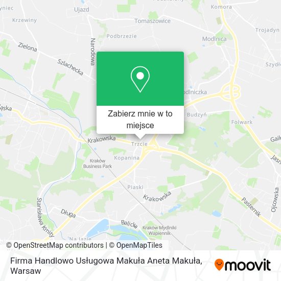 Mapa Firma Handlowo Usługowa Makuła Aneta Makuła