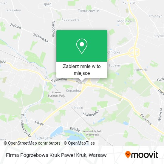 Mapa Firma Pogrzebowa Kruk Paweł Kruk