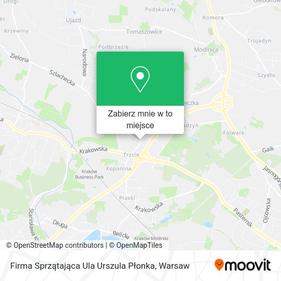 Mapa Firma Sprzątająca Ula Urszula Płonka