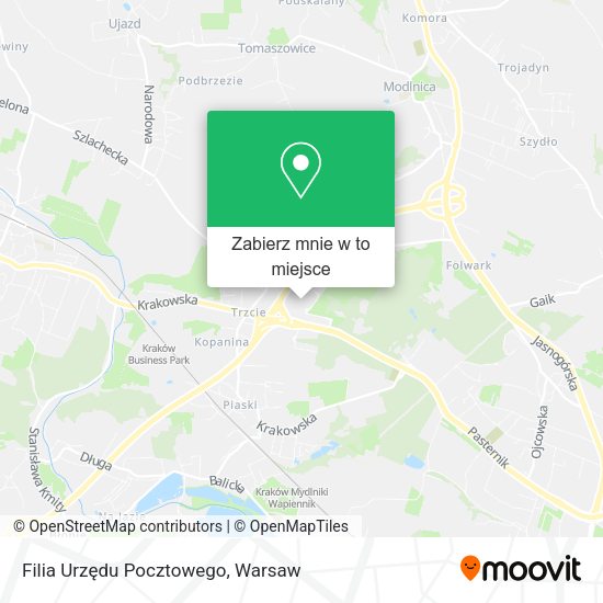 Mapa Filia Urzędu Pocztowego