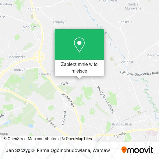 Mapa Jan Szczygieł Firma Ogólnobudowlana