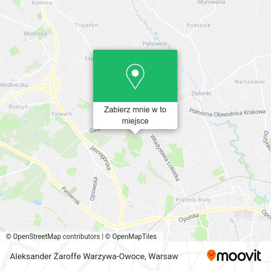 Mapa Aleksander Żaroffe Warzywa-Owoce