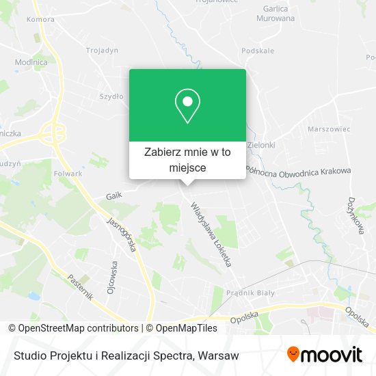 Mapa Studio Projektu i Realizacji Spectra