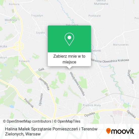 Mapa Halina Małek Sprzątanie Pomieszczeń i Terenów Zielonych