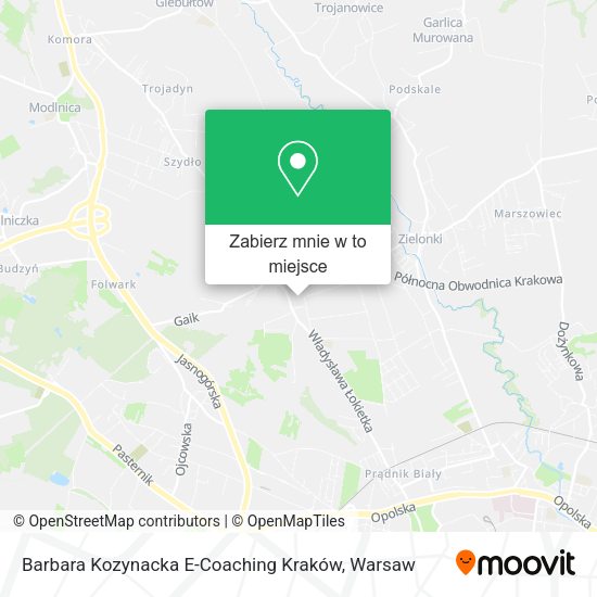 Mapa Barbara Kozynacka E-Coaching Kraków