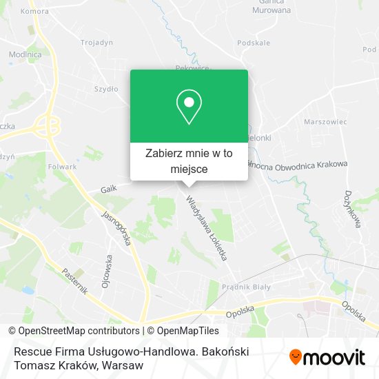 Mapa Rescue Firma Usługowo-Handlowa. Bakoński Tomasz Kraków