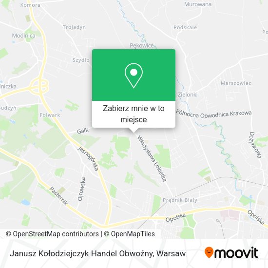 Mapa Janusz Kołodziejczyk Handel Obwoźny