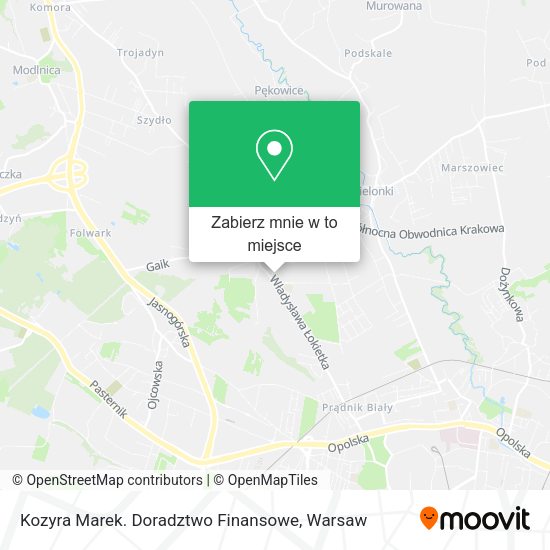 Mapa Kozyra Marek. Doradztwo Finansowe