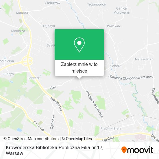 Mapa Krowoderska Biblioteka Publiczna Filia nr 17