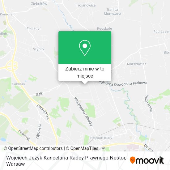 Mapa Wojciech Jeżyk Kancelaria Radcy Prawnego Nestor