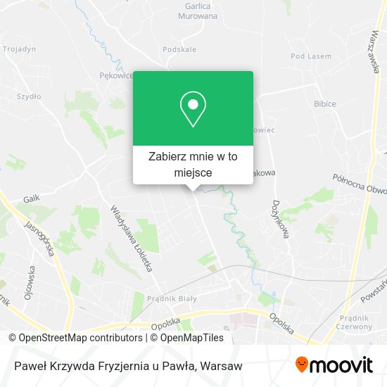 Mapa Paweł Krzywda Fryzjernia u Pawła