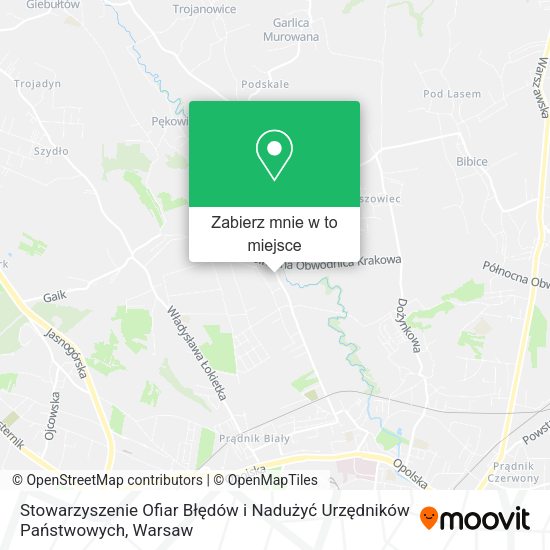 Mapa Stowarzyszenie Ofiar Błędów i Nadużyć Urzędników Państwowych