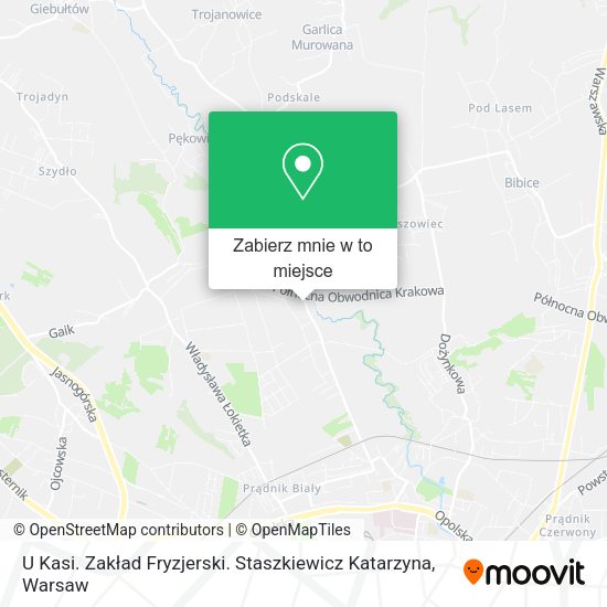 Mapa U Kasi. Zakład Fryzjerski. Staszkiewicz Katarzyna