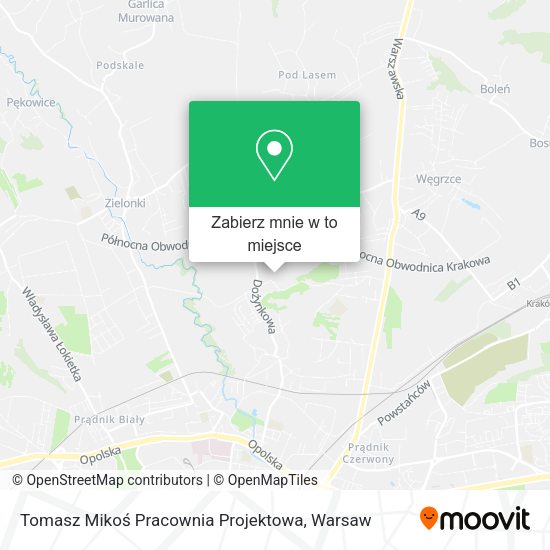 Mapa Tomasz Mikoś Pracownia Projektowa