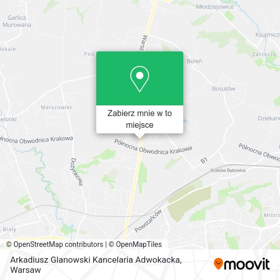 Mapa Arkadiusz Glanowski Kancelaria Adwokacka