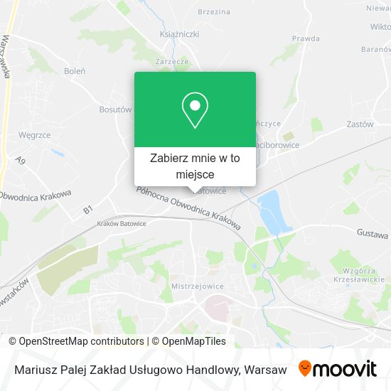 Mapa Mariusz Palej Zakład Usługowo Handlowy