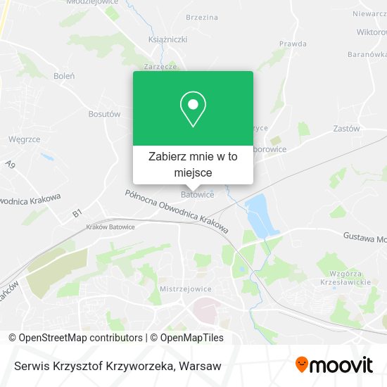 Mapa Serwis Krzysztof Krzyworzeka