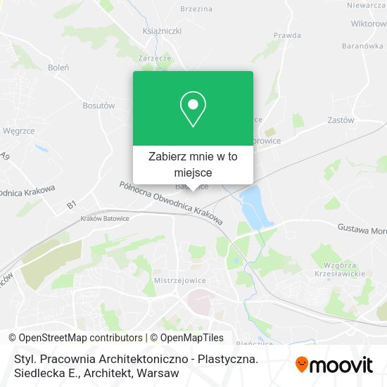 Mapa Styl. Pracownia Architektoniczno - Plastyczna. Siedlecka E., Architekt