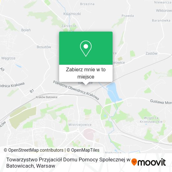 Mapa Towarzystwo Przyjaciół Domu Pomocy Społecznej w Batowicach