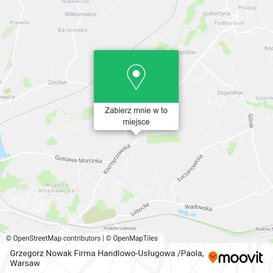 Mapa Grzegorz Nowak Firma Handlowo-Usługowa /Paola