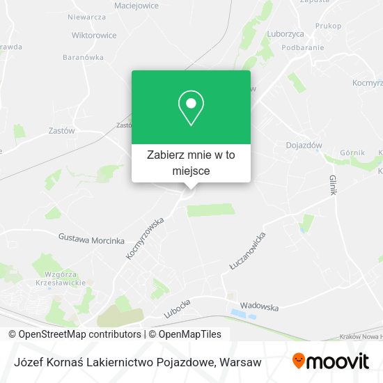 Mapa Józef Kornaś Lakiernictwo Pojazdowe