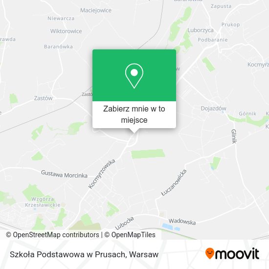 Mapa Szkoła Podstawowa w Prusach