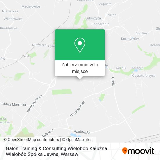 Mapa Galen Training & Consulting Wielobób Kałużna Wielobób Spółka Jawna