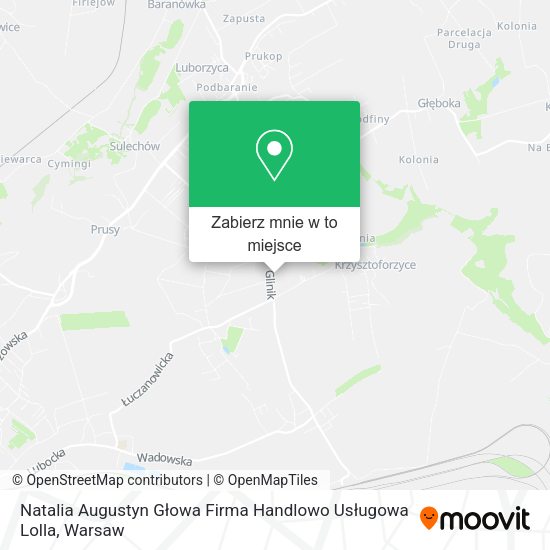 Mapa Natalia Augustyn Głowa Firma Handlowo Usługowa Lolla