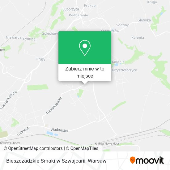 Mapa Bieszczadzkie Smaki w Szwajcarii