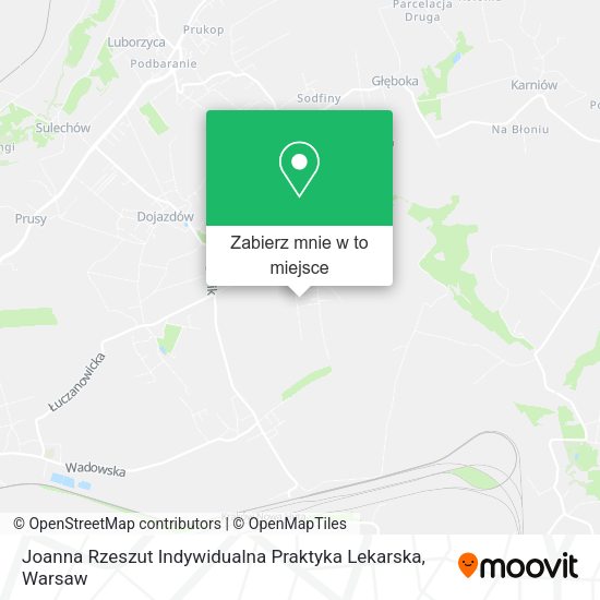 Mapa Joanna Rzeszut Indywidualna Praktyka Lekarska