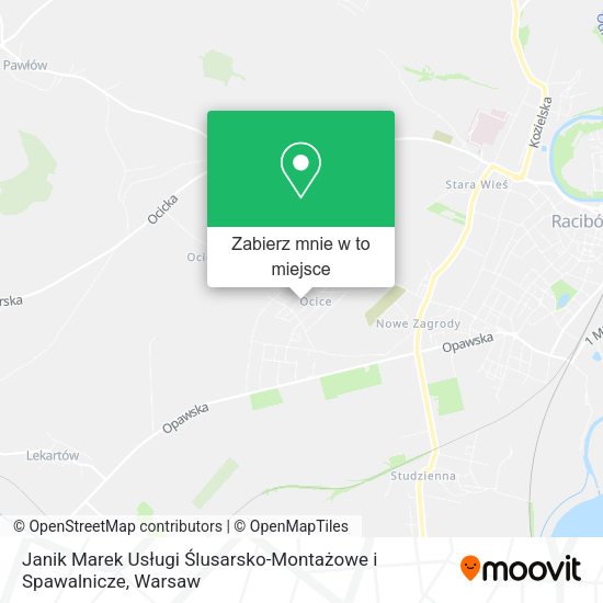 Mapa Janik Marek Usługi Ślusarsko-Montażowe i Spawalnicze