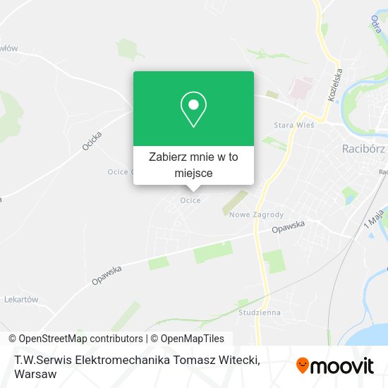 Mapa T.W.Serwis Elektromechanika Tomasz Witecki