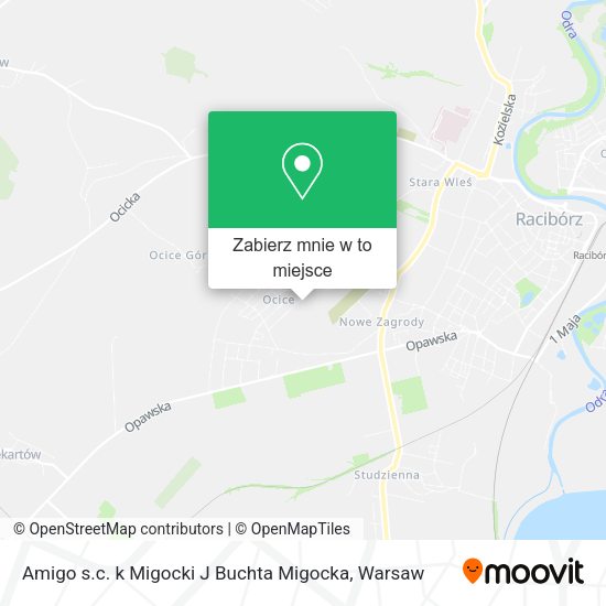 Mapa Amigo s.c. k Migocki J Buchta Migocka