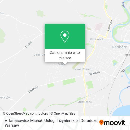 Mapa Affanasowicz Michał. Usługi Inżynierskie i Doradcze