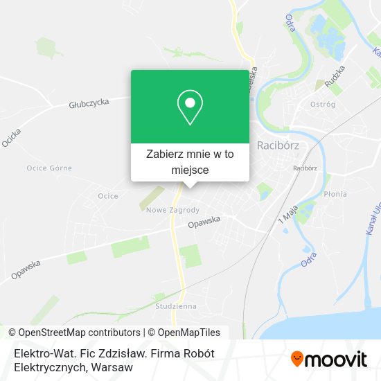 Mapa Elektro-Wat. Fic Zdzisław. Firma Robót Elektrycznych