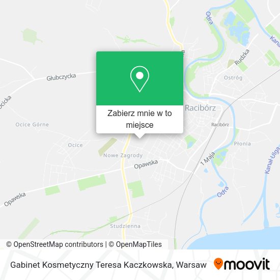 Mapa Gabinet Kosmetyczny Teresa Kaczkowska