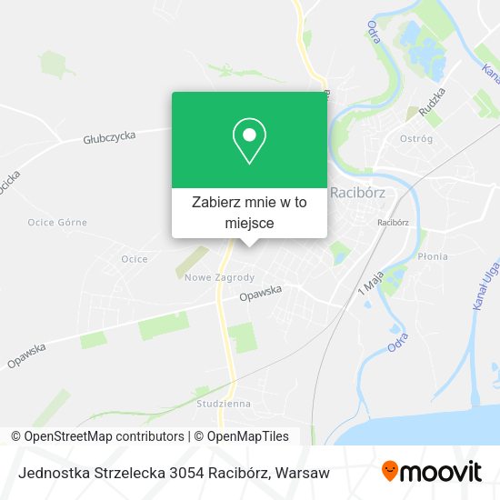 Mapa Jednostka Strzelecka 3054 Racibórz