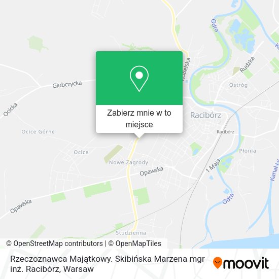 Mapa Rzeczoznawca Majątkowy. Skibińska Marzena mgr inż. Racibórz