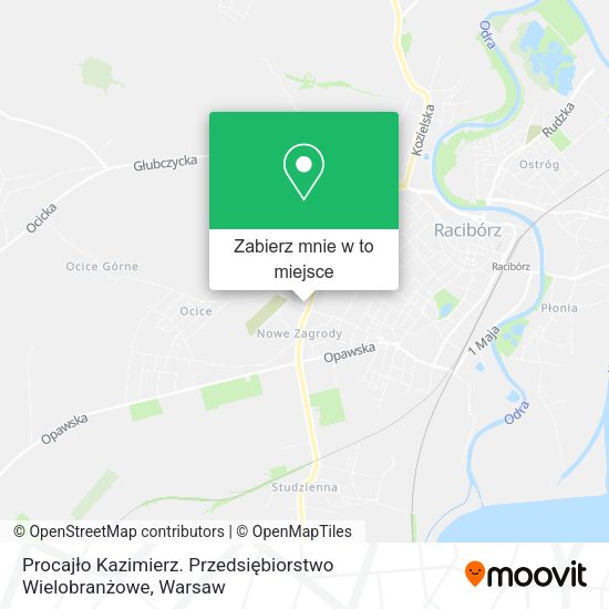 Mapa Procajło Kazimierz. Przedsiębiorstwo Wielobranżowe