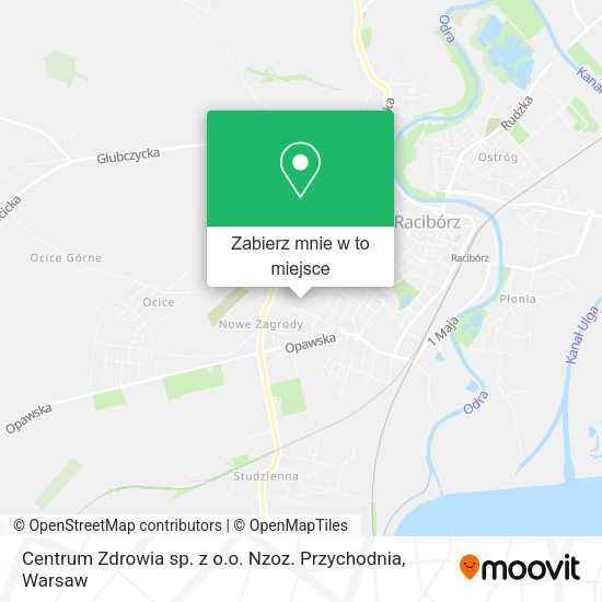 Mapa Centrum Zdrowia sp. z o.o. Nzoz. Przychodnia