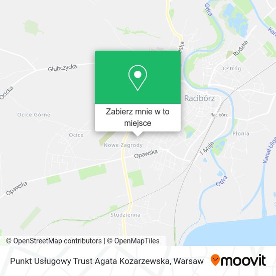 Mapa Punkt Usługowy Trust Agata Kozarzewska