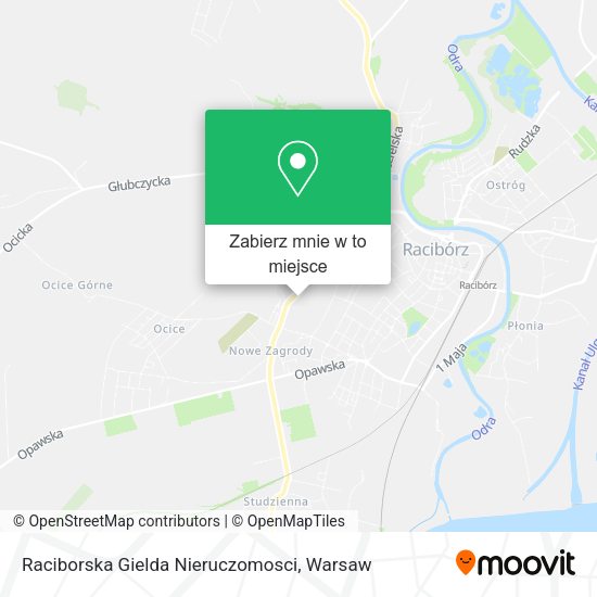 Mapa Raciborska Gielda Nieruczomosci