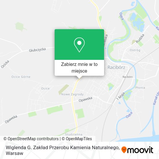 Mapa Wiglenda G. Zakład Przerobu Kamienia Naturalnego