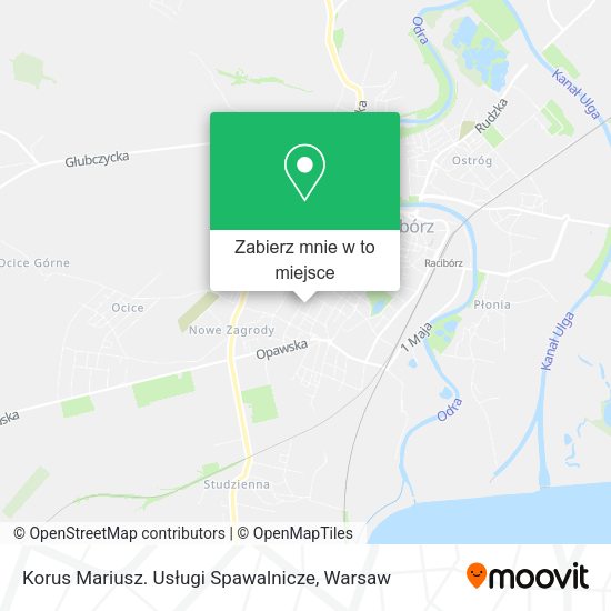 Mapa Korus Mariusz. Usługi Spawalnicze